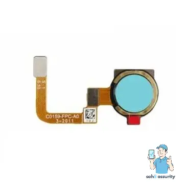 Fingerprint Sensor with Flex Cable for Realme 5i White